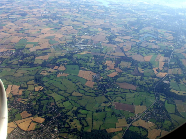 eb-from-the-air<br>The A12 Ipswich Road is on the right. Ardleigh Reservoir can be seen in the distance.<br />